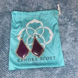 Kendra Scott Alexandra purple jade earrings